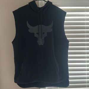 Like New Men's Project Rock XL sleeveless hoodie. Under Armour.